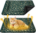 2 Pack Self Warming Cat Bed Green Christmas, 18” X 24” Pet Pad by Clysee