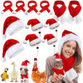Weewooday 12 Pcs Mini Christmas Santa Hat Scarf Set,Mix Size, Classic Style by Weewooday