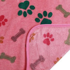 Luciphia 1 Pack 3 Blankets Fluffy Premium Fleece Pet Blanket Flannel Paw Bone Printed Throw for Dog Cat(Small 23x16'', Purple/Pink/White) - Image 6