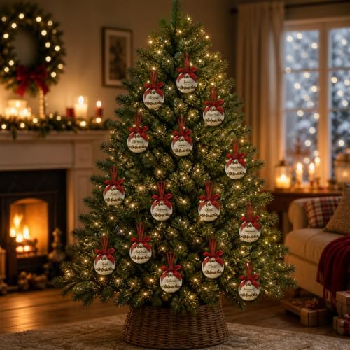 Christian Christmas Ornaments - Religious Christmas Decorations Jesus Ball Ornaments Tree Decorations Hanging Balls 2.36 Inch for Xmas Tree Party Home Holiday，Xmas Gifts Set of 16Pcs - Image 5