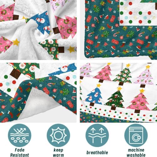 Christmas Blanket Gifts for Women Kids, Holiday Decor 40" x 60" - Image 3