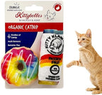 Huxley & Kent Plush Catnip Cat Toy 2pk, Donut & Kitty Klaw Passion Fruit by HuxleyKent