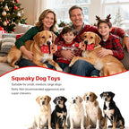 Christmas Dog Toys with Squeaker for Large Breed Interactive Dog Chew Toys for Puppies Small and Large Dogs Reindeer Squeaky Dog Training and Reduce Boredom (Cup Elk - Image 3