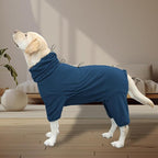 Dog Pajamas for Large Dogs,Extra Large Stretch, Suitable for Adult, Medium-Sized Dogs, Large Pet Jumpsuit Four-Legged Dog Clothes, Pet Clothing. (Blue, 4XL)