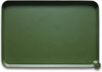 Hoki Found Silicone Pet Food Mat - High-Lips Dog Cat Bowl Placemat - Waterproof, Dark Olive