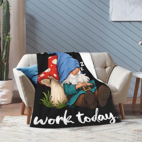 Sleepy Gnome Blanket Throw Gift for Girls Women 50"X40" - Image 2