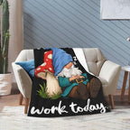 Sleepy Gnome Blanket Throw Gift for Girls Women 50"X40" - Image 2