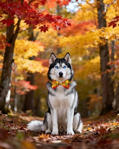 PET SHOW 30 Pack Fall Dog Bowties Bulk for Large Dogs - Image 6