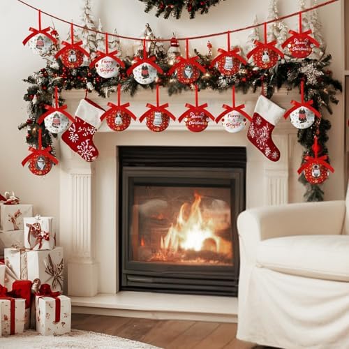 Cat Ornaments for Christmas Tree - Cat Christmas Ornament Decor for Cats Lovers, Decorations Hanging Balls Ball 2.36 Inch for Xmas Tree Party Home Holiday，Xmas Gifts Set of 16Pcs - Image 5
