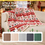 Luciphia Waterproof Blanket for Twin Bed Reversible Fleece Couch Cover - Image 5