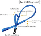 Tactical Dog Collar and Leash Set for Large Dogs with Handle,Dark Blue,L | 1000D Heavy-Duty Nylon Fabric,Quick-Release Metal Buckle,Adjustable Fit,Soft-Padded Webbing,D-Ring,for Training & Hiking