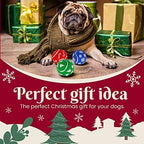 INSUM Christmas Dog Balls Toys, 2.5'' 3 Pack Dog Stocking Stuffers - Image 5