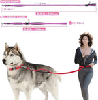 TSPRO 3-in-1 Heavy Duty Tactical Hands Free Dog Leash, Dual Padded Handles | Premium Dog Leash, Waist & Crossbody Wear, Metal Safety Clasp, Adjustable for Medium & Large Dogs, Walking & Running Training