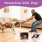 Squeaky Dog Toys, Stuffed Large Dog Toys to Keep Them Busy, Interactive Plush Chew Toys with Crinkle Paper, Tough Pet Animal Toys for Small Medium Large (Purple Octopus) - Image 7