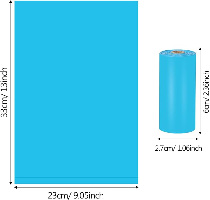 Dog Poop Bags Rolls: Large Leak Proof Hands Stay Clean Easy Tear 1140Count | Poop Bags for Dogs – Extra Thick Odor Control 13 x 9 in Dog Waste Bags Dispenser Daily Dog Walkers Outdoor Cleanup (Blue)