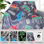 COMFAR Truck Blanket for Boys, Glow in The Dark Blanket for Kids/Toddler/Baby, Soft Fleece Blankets and Throw, Birthday 40"x 60" - Image 5