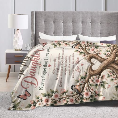 to My Daughter Blanket Inspirational Throw Stuff Gifts 60"x50" - Image 7