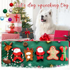 6 Pack Christmas Dog Toys Plush Stuffed Dog Squeaky Toys, Classic - Image 7
