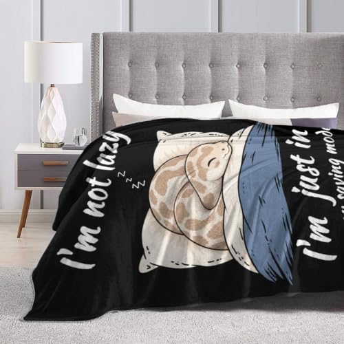 Sleepy Snake Blanket Throw Gift for Girls Women 60"X50" - Image 5