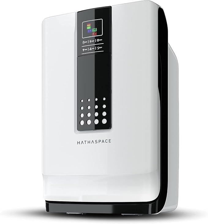 HATHASPACE HSP001 True HEPA Air Purifier | True HEPA Air Purifier for Home - Removes 99.9% of Dust, Smoke, Pet Dander & Odors, Covers Up to 700 Sq Ft