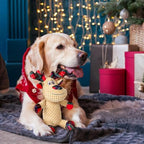IOKHEIRA Christmas Reindeer Dog Toys, Squeaky Plush Dog Toy with Crinkle Paper, Christmas Dog Chew Toy for Small Medium Dogs, for Dogs - Image 4