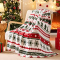 BEDELITE Christmas Stripe Blanket for Decor & Gift, Red Green, 50"x60" by BEDELITE