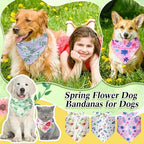 Geyoga 240 Pcs Dog Bandanas Bulk Summer Pet Bandanas with Floral Design - Image 6