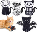 Retro Shaw Catnip Halloween Cat Toys, Goth Kitten Toy for Indoor Cats,4PCS by RetroShaw