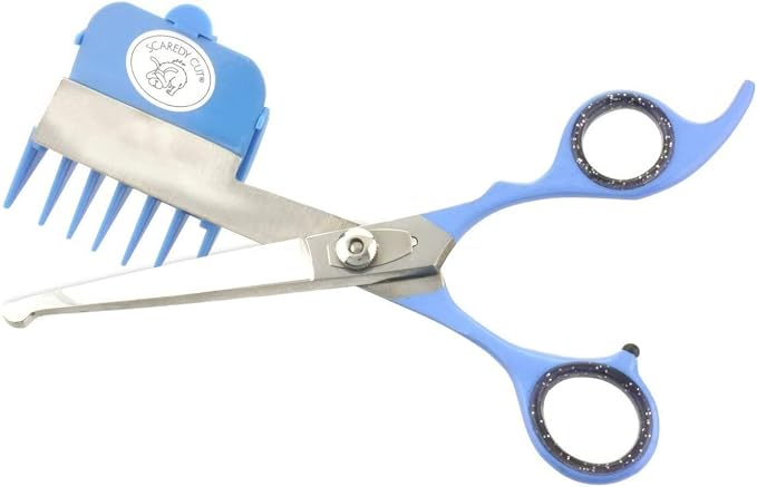 Scaredy Cut Silent Clipper + Sharpener Pet Grooming Kit, Blue, Right-Handed 17pc RH + Sharpener, Blue