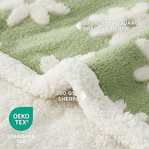 LE SURE Waterproof Blanket for Bed Cute Cozy 3D Jacquard, Twin（60x80） - Image 3