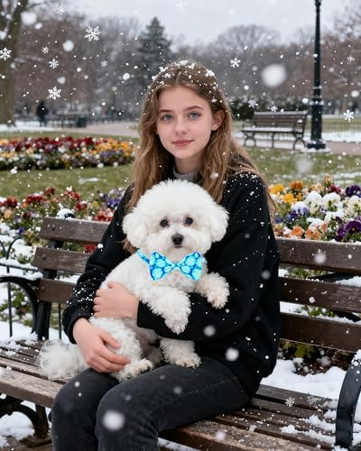 PET SHOW 30 Pack Winter Dog Bowties Bulk for Small Dogs Cats - Image 6