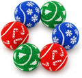 INSUM Christmas Dog Balls Toys, 2.5'' 6 Pack Dog Stocking Stuffers by INSUM