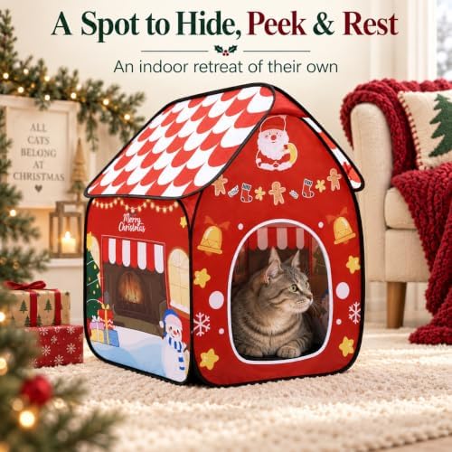 Christmas Cat House for Indoor Cats - Image 4