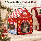 Christmas Cat House for Indoor Cats - Image 4