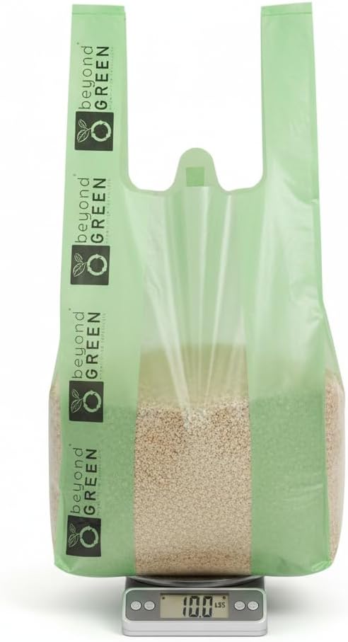 Title: beyondGREEN Dog Poop Bags With Handles, Unscented Large Dog Waste Bags, Wide & Thick Pet Waste Bags with Easy-Tie Handles, Heavy Duty Leak-Resistant Bags for Dogs & Cats, 100 Count