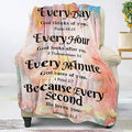 COMFAR Christian Inspirational Soft Throw Blanket - Faith and Spiritual Gift for Women, Men, Adults, Kids - Personalized Religious 50"x 60" Blanket by COMFAR
