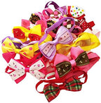 PET SHOW Cute Bow Ties Collar for Small Dogs Puppy Cats Adjustable Bowties Neckties Pet Grooming Accessories Assorted Randomly Pack of 50 (Girl Bow Ties) - Image 3