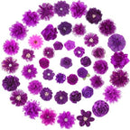 Hoteam 50 Pcs Dog Collar Flowers Bows Accessories, Purple by Hoteam