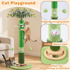 40" Cat Scratching Post,Natural Sisal Rope Cat Scratcher Tree - Image 2
