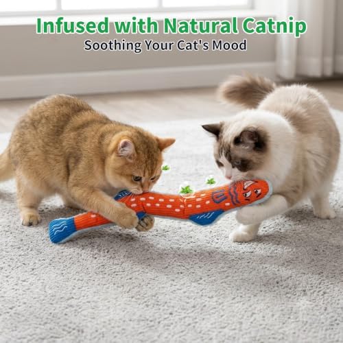 Kingtree Cat Kicker Toys 5-Pack, Catnip Toy Pillows & Plush Balls for Cats - Image 5
