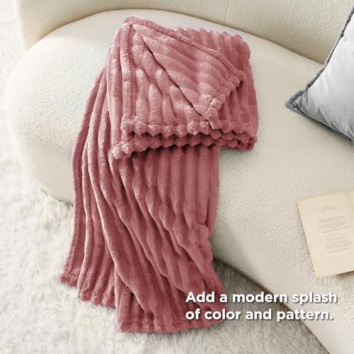 Bedsure Soft Twin XL Blanket for Bed Dorm Dusty Pink 66"x90" - Image 6
