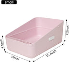 Sfozstra Small Cat Litter Box: Removable Tray for Cats Under 8 lbs | Kitten Friendly / Low Entry Access / Easy Cleaning / Compact Space Saving / Indoor Apartment Use
