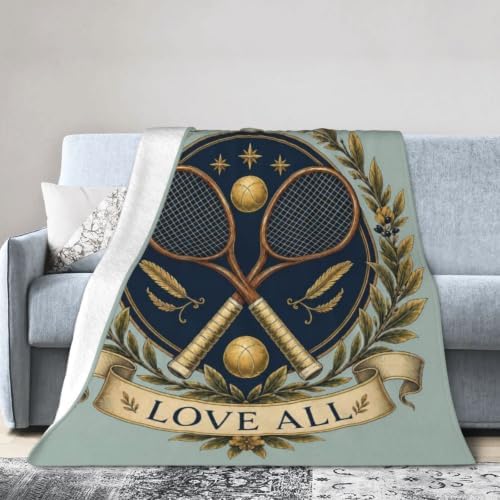 Tennis Blanket Vintage Sports Lover Throw Stuff Gifts 50"x40" - Image 2