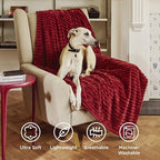 Bedsure Soft Twin Blanket for Bed Decor Gifts Red 60"x80" - Image 5