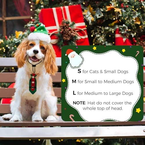 Dog Santa Hat for Christmas Cat Festival Costume Christmas Tree Shape Hat - Image 4