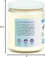 Pet's Favorite Plant Based Odor Candle for Home, Fresh Laundry Scent, Clean Burning Pet Friendly Air Freshener with a Natural Fiber Wick and 70 Hour Burn Time