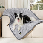 Luciphia Waterproof Dog Blanket, Reversible Sherpa Fleece for Couch Cover by luciphia
