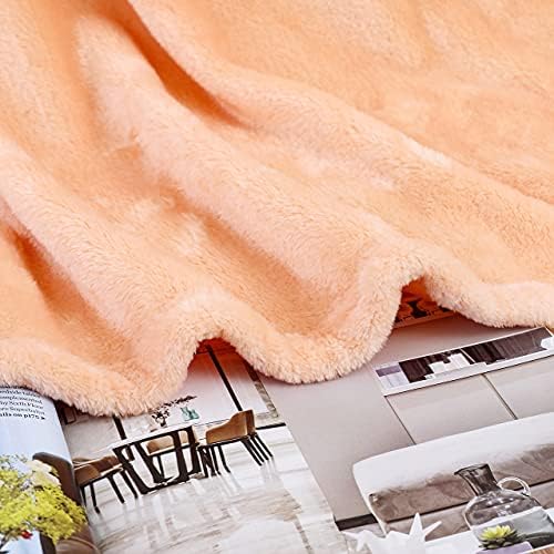 Pink Fleece Plush Throw Blanket 50"x60"for Couch Sofa Fuzzy Cozy Flannel - Image 5
