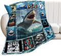Shark Blanket Ocean Sharks Throw Blankets Decor Stuff Cozy Flannel Fleece Soft Plush Fuzzy Warm Lightweight Bedding Gifts for Women Girls Kids 60"X50" by Unknown