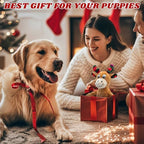 Christmas Dog Toys Squeaky Crinkle Sound Paper Tail, Stuffed Gift - Image 5